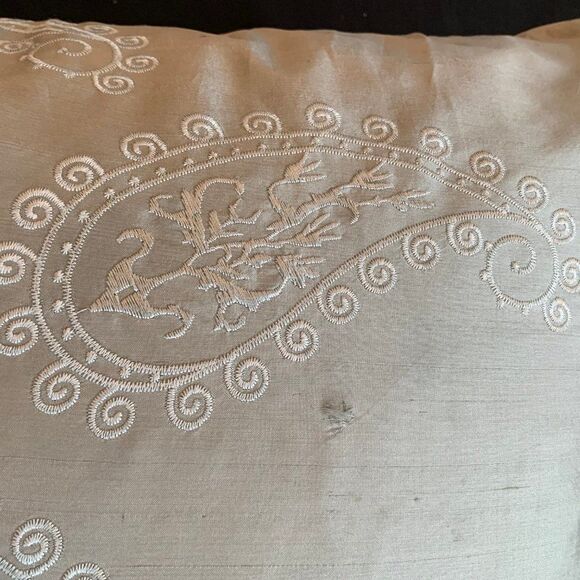 Light Pale designer beautiful Green Pillow - Picture 3 of 4